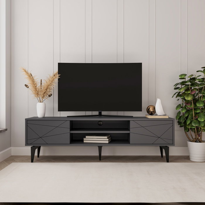 Hanah Home Brendon - Soporte para Televisión Antracita Hanah Home Brendon - Soporte para Televisión Antracita